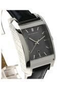 Montre homme BU1571 en cuir noir