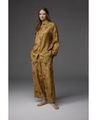 BM-1804 pyjamaset met mosterdkleurige jacquard