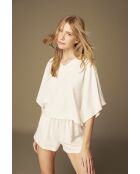 Conjunto de pijama estampado blanquecino BJM-1524