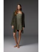 Ensemble Nuisette & Peignoir jacquard BM-1807 vert