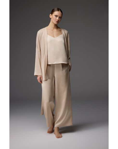 Conjunto de pijama BM-1819 de jacquard con piedras