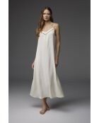 BM-1817 ecru jacquard badjas en nachtjapon set met bandjes