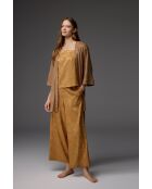 Sabalık Jacquard BM-1805 senffarbenes 3-teiliges Pyjama-Set