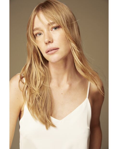 BJM-1529 ecru satijnen badjas en nachtjapon BJM-1529