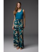 Ensemble pyjama 3 pièces à motifs BM-1846 pétrole