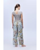 BJM-1626 meerkleurige pyjamaset van jacquard, 3-delig