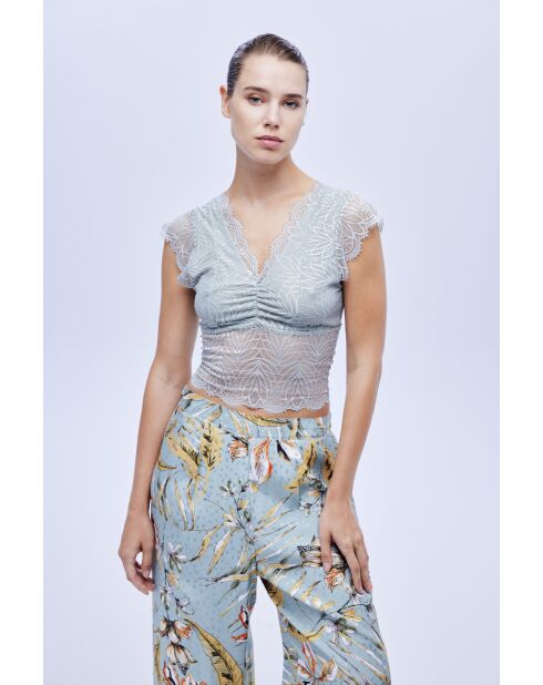 BJM-1626 meerkleurige pyjamaset van jacquard, 3-delig