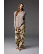 Set pigiama girocollo con motivo visone BM-1845