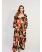 BJM-1701 mehrfarbig gemustertes 3-teiliges Pyjama-Set