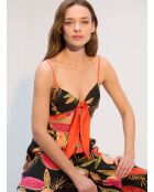 BJM-1701 mehrfarbig gemustertes 3-teiliges Pyjama-Set