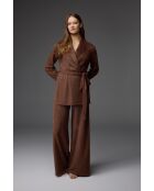 BM-1810 Bruine badjas- en broekset