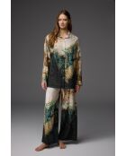 Conjunto de pijama estampado verde/multicolor BM-1835