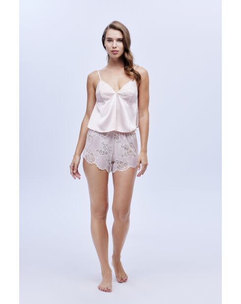 Set de novia BJM-1636 rosa empolvado de 6 piezas