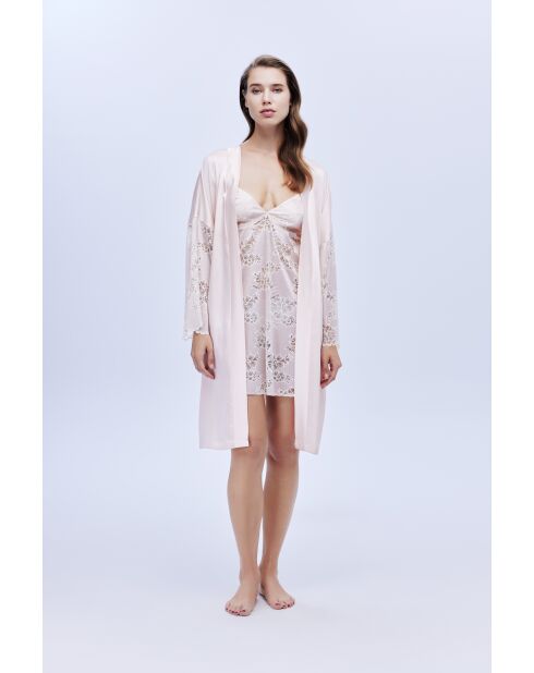 Set de novia BJM-1636 rosa empolvado de 6 piezas