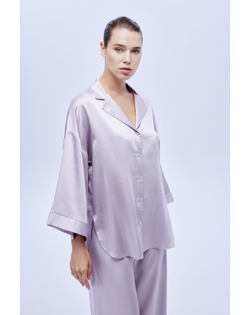 Conjunto de pijama satinado BJM61528 lila