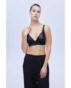 BJM-1621 schwarzes 3-teiliges Pyjama-Set