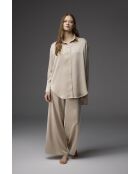 Conjunto de pijama con puños en jacquard de piedra BM-1818