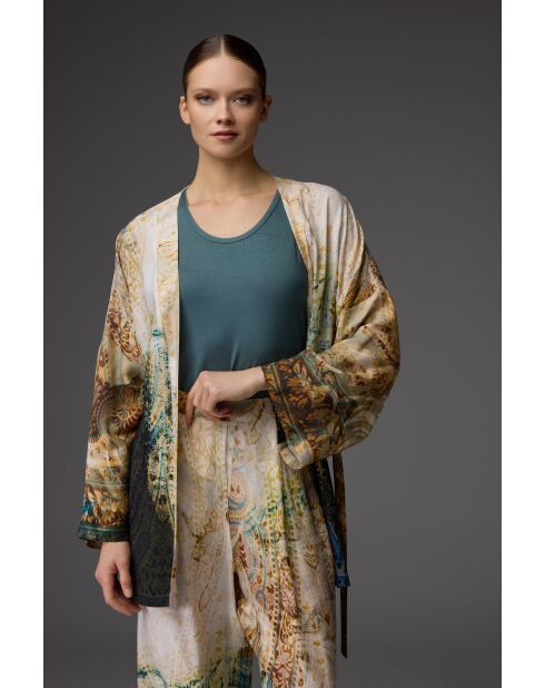 BM-1834 3-delige pyjamaset met patroon groen/veelkleurig