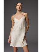 Ensemble Peignoir & Nuisette en jacquard BM-1823 crème