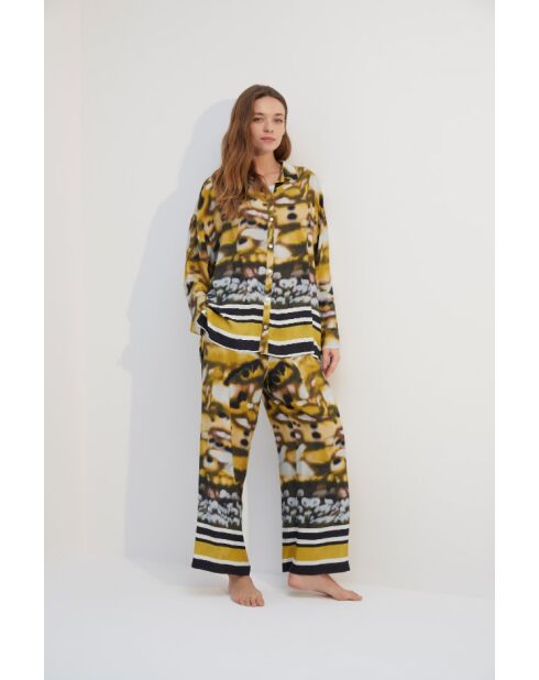 Set pigiama abbottonato multicolore BJM-1745