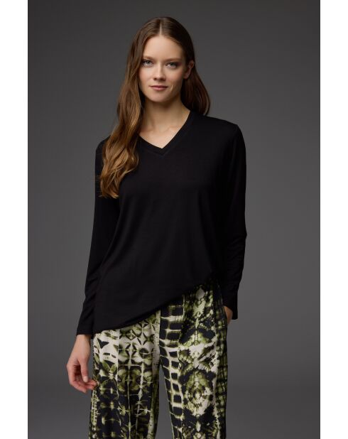 Set pigiama con motivi verde/neri BM-1841