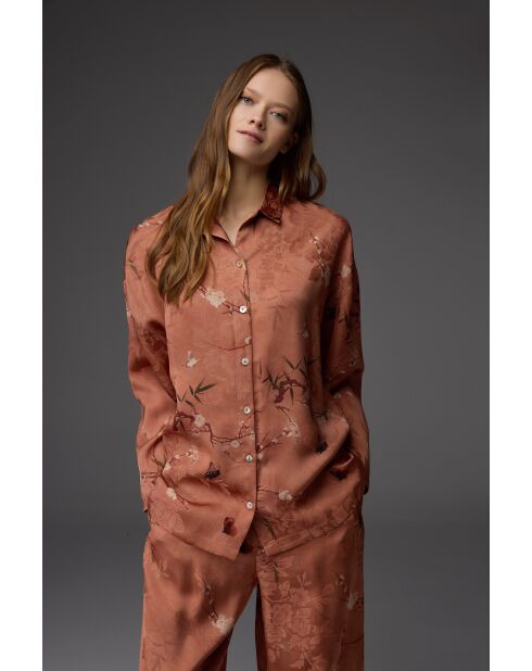 Ensemble pyjama jacquard BM-1804 cannelle