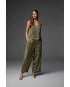 Ensemble pyjama 3 pièces motif jacquard BM-1801 vert