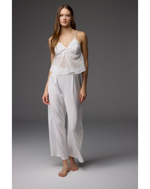 Conjunto de pijama BM-1828 color crudo de 3 piezas