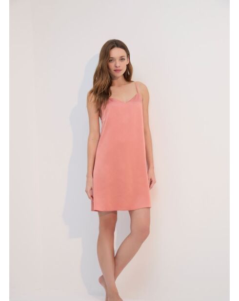 Veelkleurige BJM-1707 set van satijnen badjas en nachtjapon BJM-1707