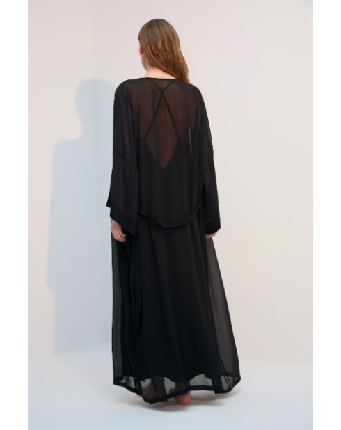 Ensemble en mousseline Nuisette & Peigner jacquard BJM-1713 noir