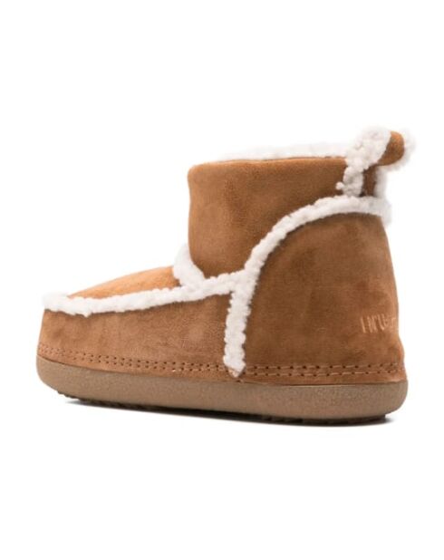 Bruine winterschoenen van schapenvacht