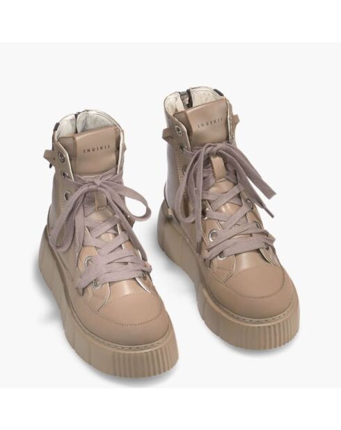 Stivali Matilda in pelle taupe