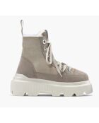 Stivali invernali Matilda beige chiaro in pelle di pecora