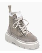 Stivali invernali Matilda beige chiaro in pelle di pecora