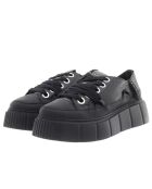 Schwarze Ledersneaker Mathilda