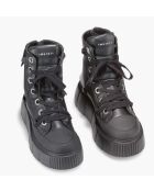 Schwarze Matilda Lederstiefel