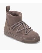 Taupe sneeuwlaarzen met fluwelen voering