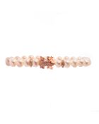 Bracelet Grenouille rose/blanc