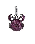 Pendentif Crabe Violet