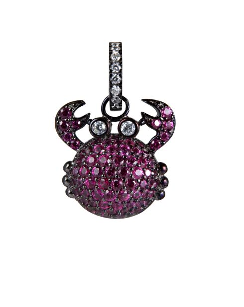 Pendentif Crabe Violet