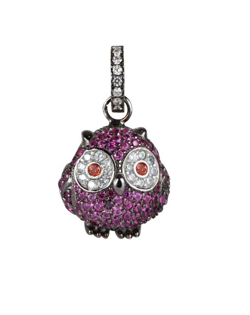 Pendentif Hibou Violet