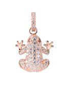 Roségouden hanger met kikker