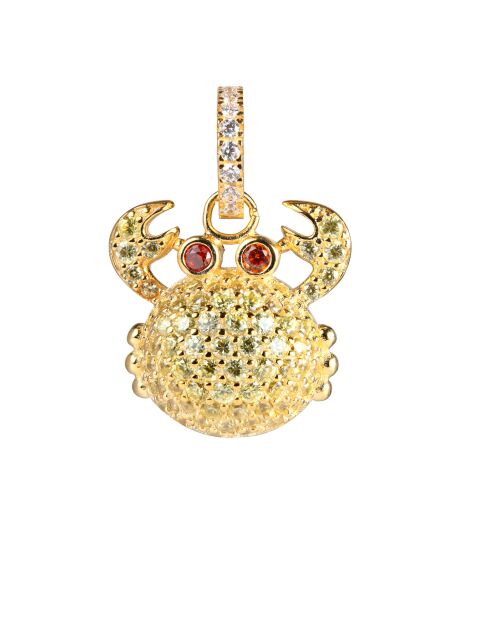 Pendentif Crabe Doré