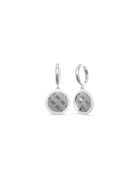 Pendientes redondos Harmony de plata
