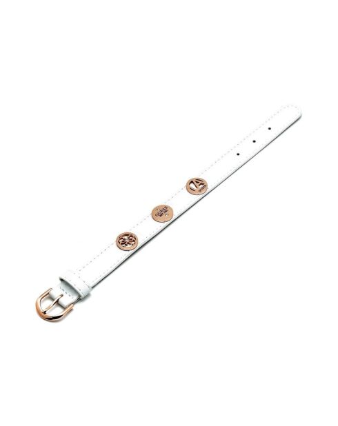 Bracelet en Cuir L.A blanc