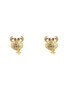 Boucles d'oreilles Crabe dorées