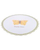 6 manteles individuales botánicos multicolores - D.40 cm