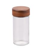 4 Pots en verre avec support rouille - 90 cl