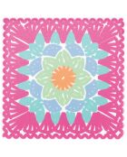 6 mehrfarbige Keramikfliesen - 20x20 cm