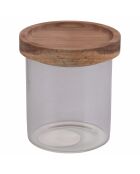 4 pots en verre avec couvercle - 39 cl